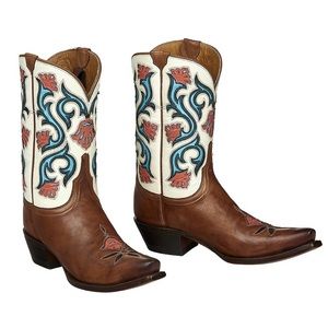 Lucchese floral cowboy/cowgirl boots. Worn a few times, excellent condition.